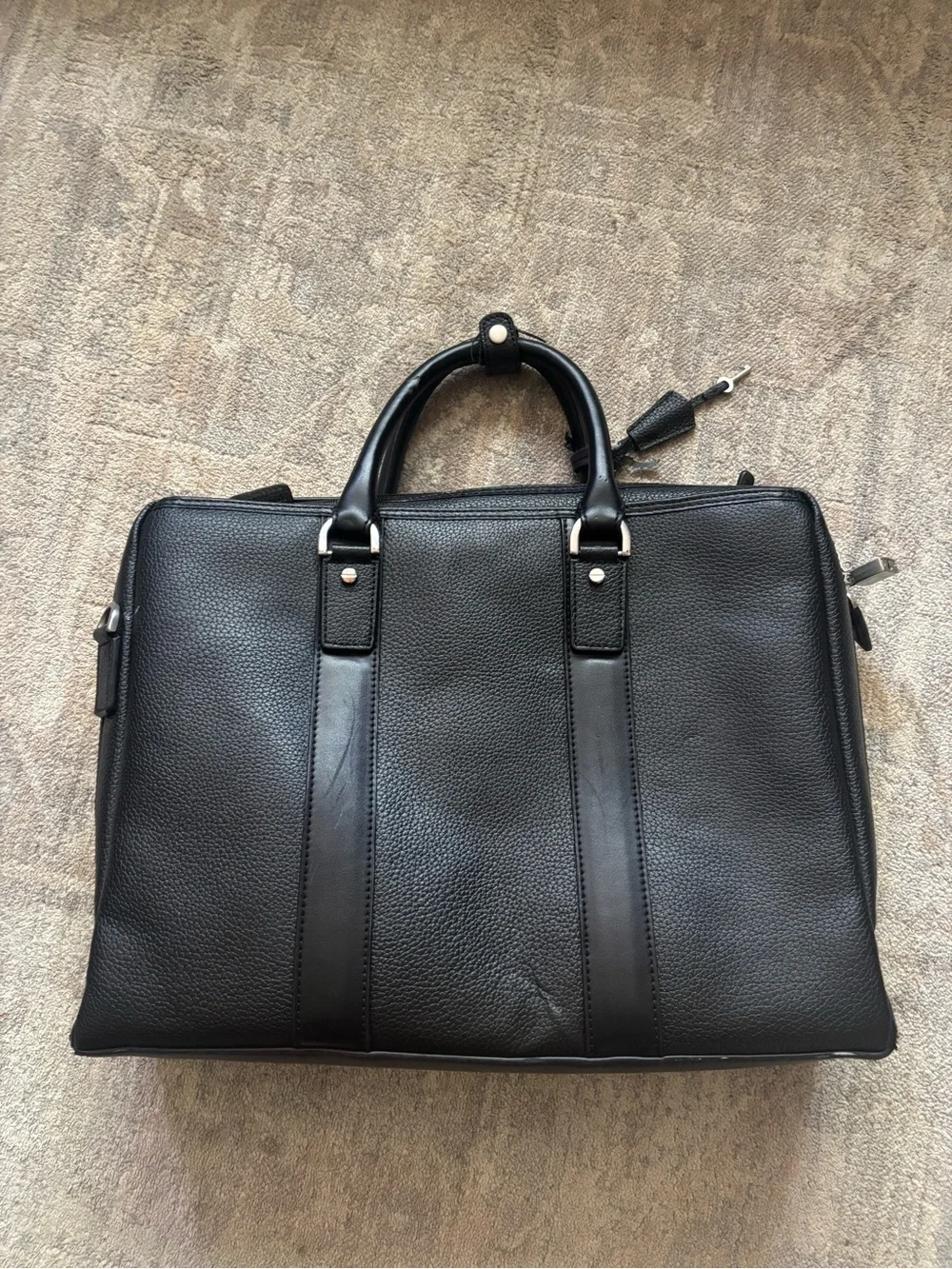 Brooks Brothers Black Leather Briefcase